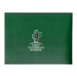 Diploma cover with printed logo (2 colors)