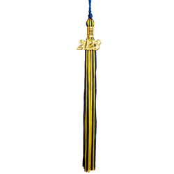 navy/gold tassel with 2023 gold year date
