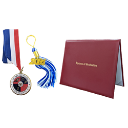 Home School Medallion, Keychain Tassel, and Custom Diploma Cover
