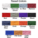 Tassel color swatches