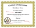 Veteran Certificate of Appreciation - VCA
